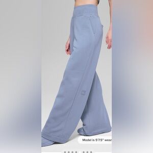ALO Yoga Serenity Wide Leg Sweatpant - Winter Frost size XS new